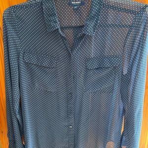Old Navy blouse in blue size large